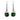 Jade Diamante Twist Drop Hook Earrings
