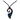 Paua Black Metal Koru Wave Cord Necklace