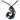 Paua Black Metal Taniwha Cord Necklace