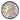 Decorative Round New Zealand Map Silver Foil Plate
