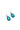 Paua Ocean Drop Stud Earrings Card