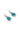 Paua Drop Diamante Stud Earrings