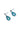 Paua Open Tear Drop Stud Earrings