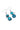 Paua Cat With Bowtie Hook Earrings