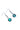 Paua Diamante Twist Drop Hook Earrings