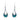 Paua Curved Open Drop Hook Earrings