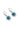 Paua Diamante Circle Lever Back Earrings