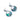 Paua Diamante Sash Drop Stud Earrings