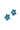 Paua Flower Diamante Stud Earrings