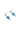 Paua Drop Milgrain Cross Stud Earrings