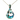 Paua Fish Hook Pendant Chain Necklace