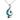 Paua Treble Clef Chain Necklace