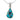 Paua Ocean Teardrop Chain Necklace