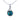 Paua Diamante Twist Drop Chain Necklace