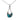 Paua Curved Open Drop Chain Necklace