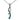 Paua Diamante Twist Ribbon Chain Necklace