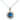 Paua Diamante Circle Chain Necklace