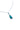 Paua Tear Drop Blue Gem Necklace
