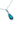 Paua Tear Drop Blue Gem Necklace