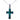 Paua Plain Cross Pendant Necklace