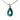 Paua Open Tear Drop Necklace