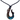 Paua Black Metal Simple Hook Cord Necklace