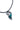 Paua Black Metal Koru Wave Cord Necklace