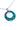 Paua Circular Drop Chain Necklace
