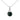 Jade Diamante Twist Drop Chain Necklace