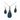 Paua Filigree Drop Necklace Earring Set