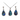 Paua Bezel Droplet Necklace Earring Set