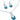 Paua Curved Open Drop Necklace Earring Set