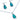 Paua Bezel Droplet Necklace Earring Set