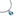 Paua Fish Hook Pendant Cord Necklace