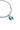 Paua Fish Hook Pendant Cord Necklace