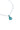 Paua Fish Hook Pendant Chain Necklace