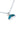 Paua Whale Tail Snake Chain Necklace