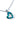 Paua Heart Outline Chain Necklace