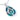 Paua Open Tear Drop Dangle Necklace